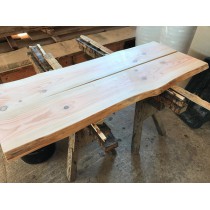 Baumscheibe, Lärche, Tischplatte, Gartentisch, Bohlen für Eigenbau, rustikal, 100x70x4cm